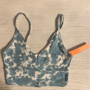 Never worn tie dye blue and white tank top from Colsie.